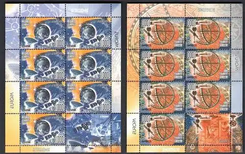 2009 EUROPA CEPT Weißrussland, Weißrussland 2 Minifogli Astronomie postfrisch**