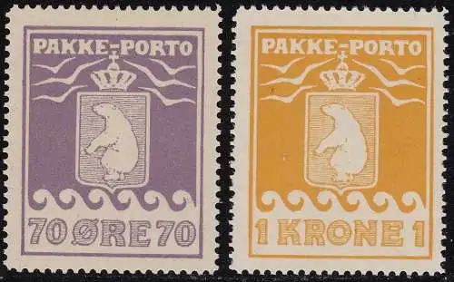 1930 GRÖNLAND, Postpakete 10/11 mnh/**