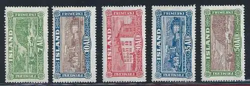 1937 ISLAND, Luftpost Nr. 4/8 5 MLH/* Werte