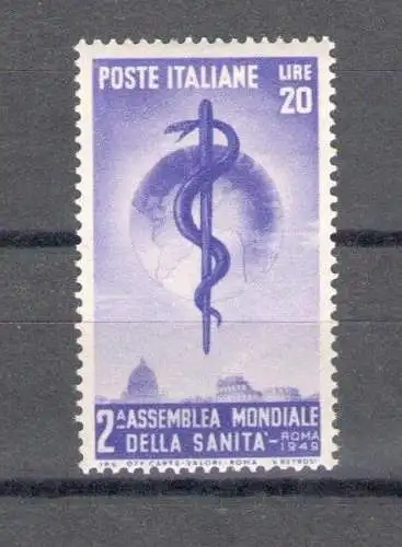 1949 Italien - Republik, Gesundheit 1 VAL Nr. 607 mnh**