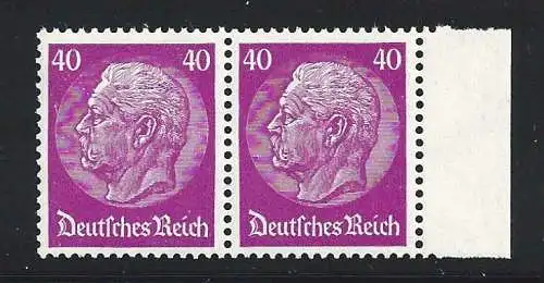 1932-33 DEUTSCHLAND REICH - Nr. 456 40p. rosa Hindenburg Flieder postfrisch/**