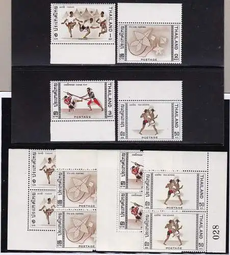 1966 Thailand/Thailand - SG 553-556 4 MNH Werte** SET DREIER SERIEN