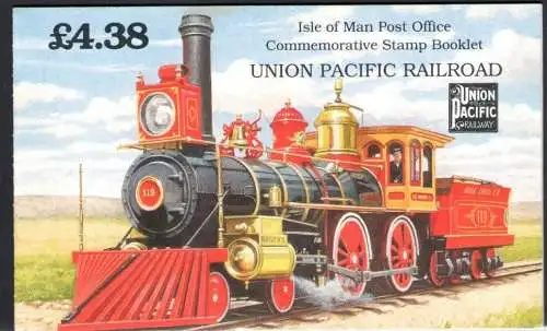 1992 Isle of Man - Booklet Union Pacific Railroad Nr. 38 postfrisch/**
