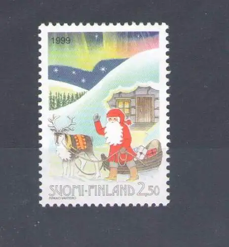 1999 Finnland Weihnachten Weihnachtsmann Gemeinsame Ausgabe - 1 Wert postfrisch**