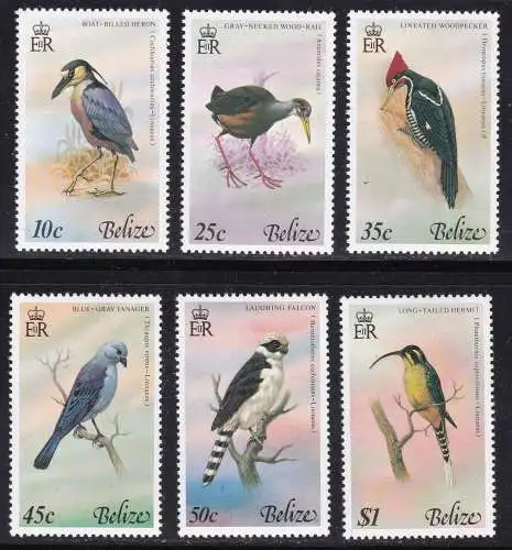 1979 BELIZE, Yvert Nr. 415/420 6 MNH/** Werte