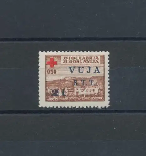 1948 TRIEST B, Nr. 4 - Pro Rotes Kreuz, 1 Wert, postfrisch**