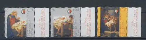 2007 Malta, Weihnachten Krippe, gemeinsame Ausgabe mit Nr. 1463/65, 3 Werte, postfrisch**