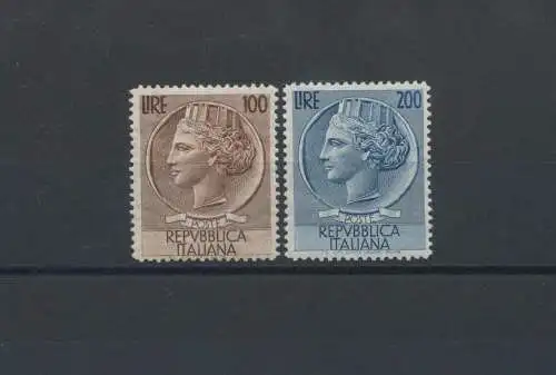 1954 Italien - Republik, Syrakus-Rad, 2 zentrierte Werte, Nr. 747/48, postfrisch**