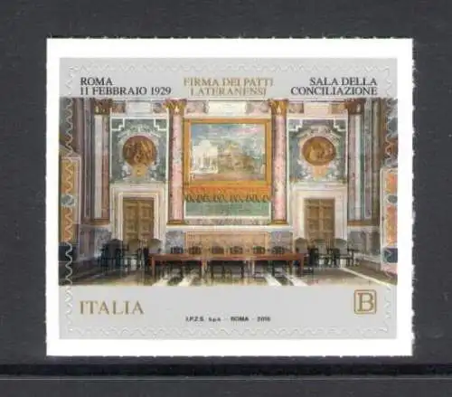 2019 Italien - Republik - 90. Jahrestag der Lateranverträge - Gemeinsame Ausgabe mit dem Vatikan - MNH**
