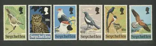 1972 Seychellen - Yvert Nr. 273-78 - Uccelli - 6 Werte - Komplette Serie - postfrisch**
