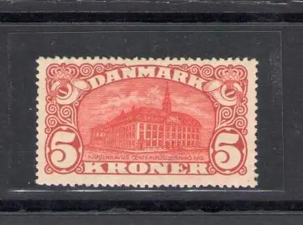 1915 Dänemark - 5 Karminische Kronen - Einheitlicher Katalog Nr. 86 - Yvert Nr. 68 - Postpalast - MNH** - Raybaudi-Zertifikat