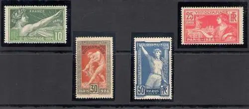 1924 Frankreich - Yvert-Katalog Nr. 183-86 - Olympische Spiele in Paris - postfrisch**