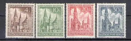 1953 Deutschland - Berlin - Errichtungskirche zum Gedenken an Kaiser Wilhelm - Yvert Nr. 92-95 - postfrisch**