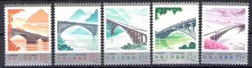1978 CHINA - Michel-Katalog Nr. 1457-61 - postfrisch **