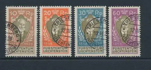 1928 Liechtenstein, Nr. 82/85, 70. Adventstag Fürst Johannes II., 4 von 8 Val, gebraucht