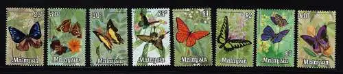 1970 Malaysia, Stanley Gibbons Nr. 64/71 - Schmetterling - postfrisch**