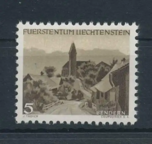 1949 Liechtenstein - Nr. 246, Typ Nr. 200 in verschiedenen Farben, postfrisch**