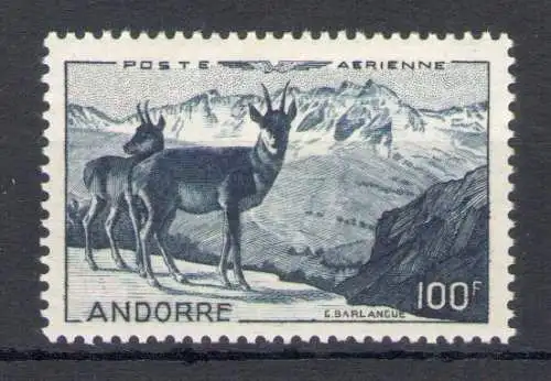 1950 Französisches Andorra, Luftpost Nr. 1 - postfrisch**