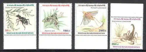 1999 Vereinigte Arabische Emirate, Stanley Gibbons Nr. 622/25 - Insekten - postfrisch**