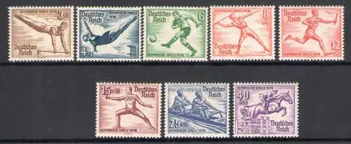 1936 Deutschland, Olympische Spiele - Yvert Bn. 565/72 - postfrisch**