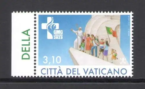 2023 Vatikan - Weltjugendtag - zurückgezogene Briefmarke mnh**