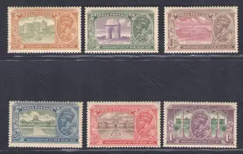 1931 Indien - Stanley Gibbson Nr. 226/31 - postfrisch**