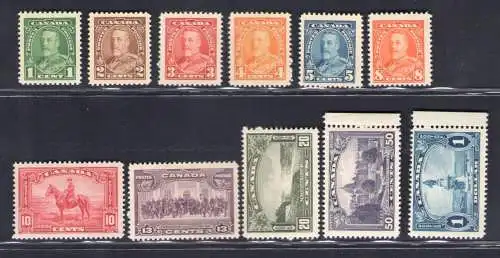 1935 Kanada - Stanley Gibbons Nr. 341/51 - postfrisch**