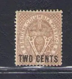 1860 British Columbia - SG Nr. 28 gezackt 14, MH*