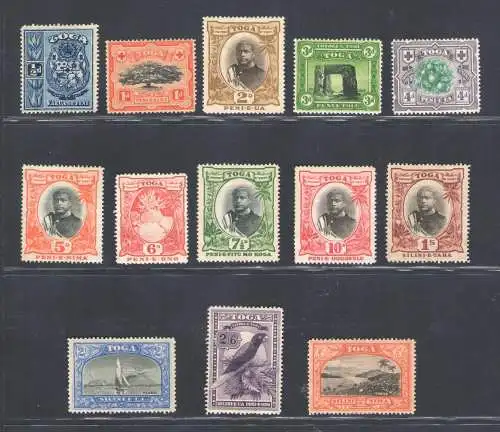 1897 Tonga - Stanley Gibbons Nr. 38a/53a - MH*