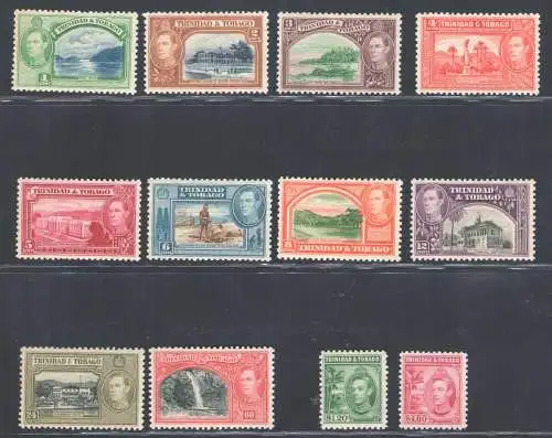 1938-44 Trinidad und Tobago - Stanley Gibbons Nr. 246/256 - postfrisch**