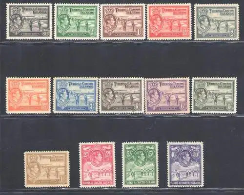 1938-45 Turks- und Caicosinseln - Stanley Gibbons Nr. 194/05 - postfrisch**