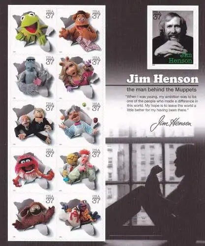 2005 USA, Charaktere - Jim Henson - Nr. 4142/4152 11 mnh/**