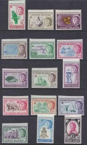 1962-64 CAYMAN ISLANDS - SG 165/179 Serie von 15 Werten - postfrisch**