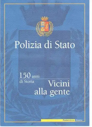 2002 Italien, Folder - Staatspolizei 150 Jahre Geschichte Nr. 36 - postfrisch**
