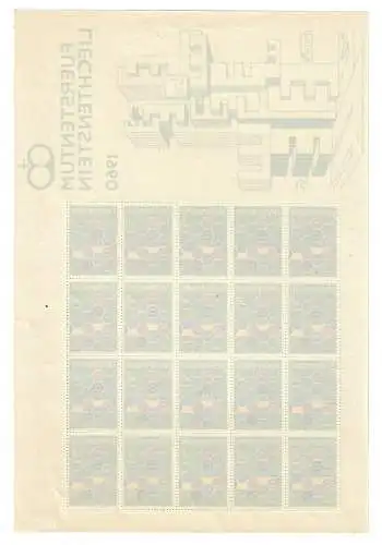 1960 Liechtenstein - Minifil Europa 60 - 20 Exemplare - postfrisch** - selten
