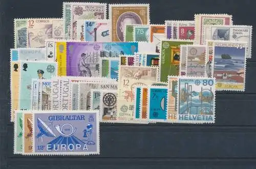 1979 EUROPA CEPT, komplettes Jahr, neue Briefmarken, Postgeschichte 31 Länder 68 postfrisch Werte**