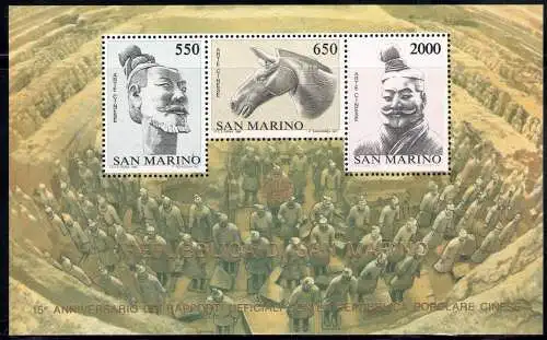 1986 San Marino, Vollständiges Jahr, neue Briefmarken 16 Werte + 1 Blatt - postfrisch**