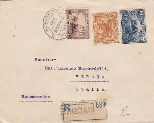 1924 IRAK - Von Bagdad nach Verona empfohlen - Interessantes Reiseziel