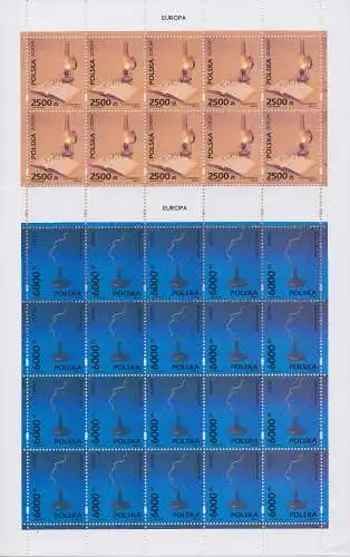 1994 EUROPA CEPT Polen - 2 Miniblätter Europa und die Entdeckungen MNH** - gefaltetes Miniblatt - Perfekte Briefmarken