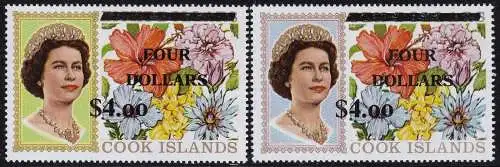 1970 COOK ISLANDS - SG n. 335/336 2 MNH/** Werte