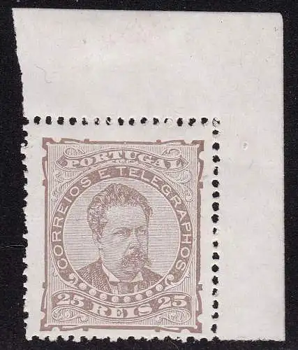1882-87 Portugal - Yvert Nr. 59 25 braune Könige postfrisch**