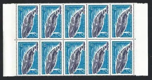 1966 TAAF - FRANZÖSISCHE ANTARKTIS - Yvert Nr. 22 MNH ** ZEHNBLOCK