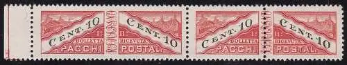 1945 SAN MARINO, Postpakete Nr. 19i 10 Cent. orange und schwarz postfrisch/**