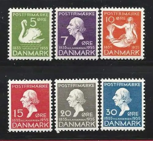 1935 Dänemark - Nr. 229/234 6 MNH/** Werte