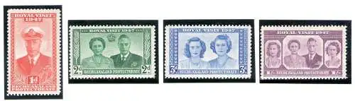 1947 BECHUANALAND Royal Visit 4 val SG n. 132/135 postfrisch**