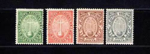 1933 Vatikan, neue Briefmarke, Serie Heiliges Jahr 4 Val Nr. 15/18 mnh**