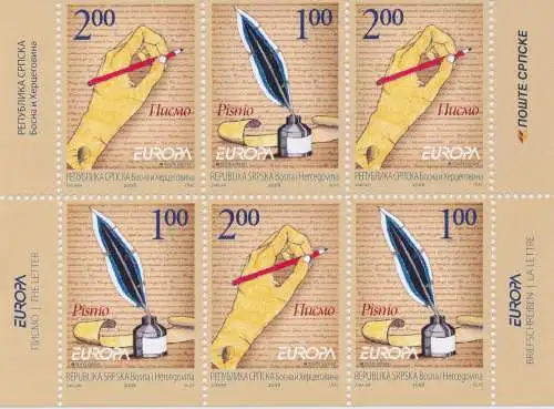 2008 EUROPA CEPT Bosnien-Serbien postfrisch**