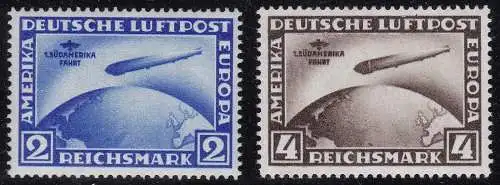 1930 Deutschland/Deutsches Reich, PA 38/39 2 MLH-Werte/* signiert Raybaudi