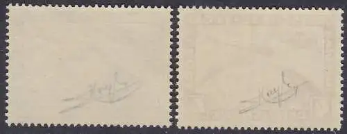 1930 Deutschland/Deutsches Reich, PA 38/39 2 MLH-Werte/* signiert Raybaudi