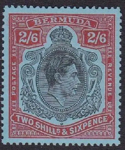 1950 Bermuda, SG 117c 2s6d postfrisch/**